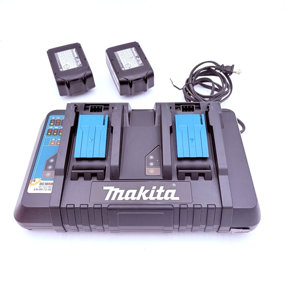 Makita DC18SF 4-Port Charger w/ 2 BL1830 18V 3.0Ah Batteries Tested